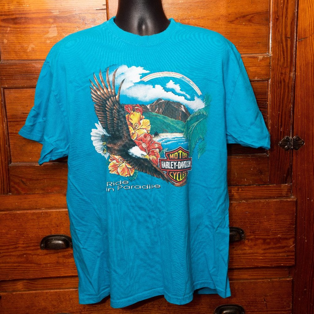 Harley-Davidson Ride in Paradise Honolulu, HI tee